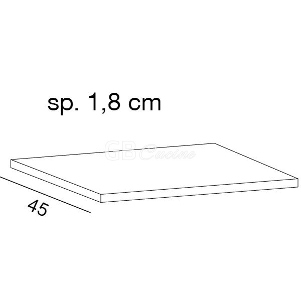 1 étagère pour meuble bas de 45