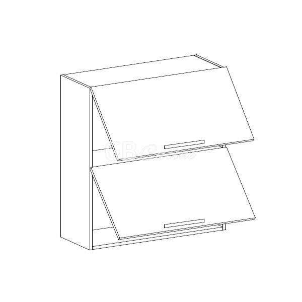 Meuble Haut,  2 portes à rabat
