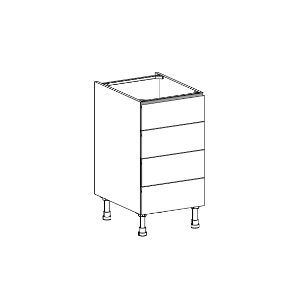 Meuble Bas,  4 tiroirs