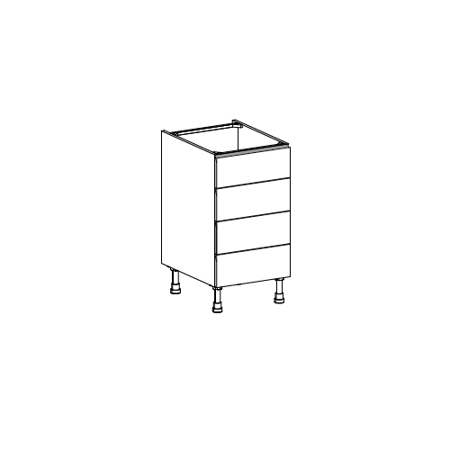Meuble Bas,  4 tiroirs