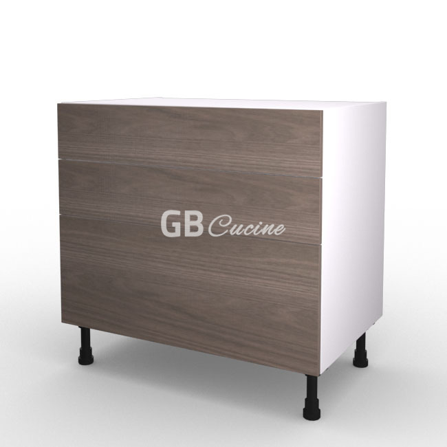 Meuble Bas, plaque de cuisson,  2 tiroirs 1 coffre