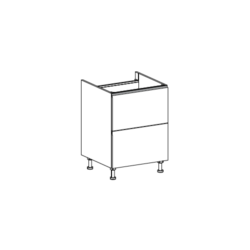 Meuble Bas, plaque de cuisson,  2 coffres