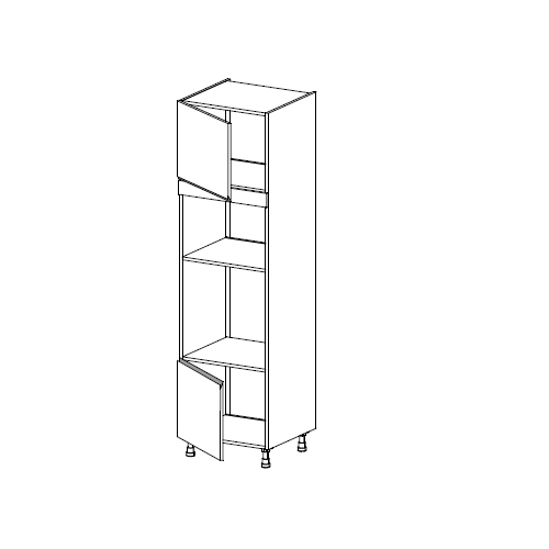 Meuble Colonne  four micro-onde,  2 portes charnières à gauche