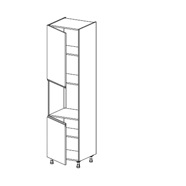 Meuble Colonne four simple,  2 portes charnières à gauche, 2 étagères