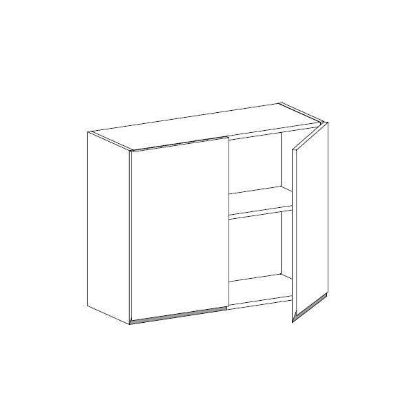 Meuble Haut,  2 portes, 1 étagère