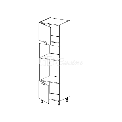 Meuble Colonne  four micro-onde,  2 portes charnières à gauche