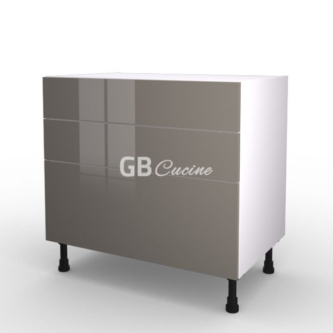 Meuble Bas, plaque de cuisson,  2 tiroirs 1 coffre