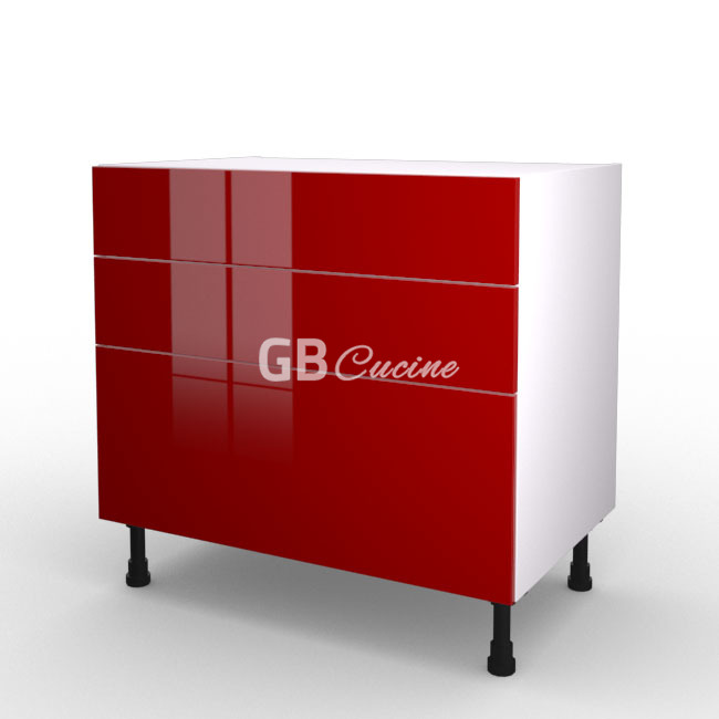 Meuble Bas, plaque de cuisson,  2 tiroirs 1 coffre