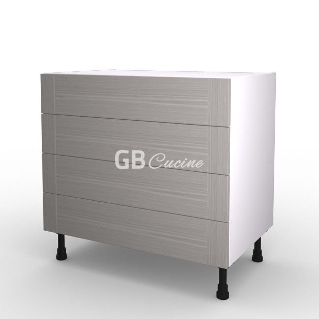 Meuble Bas, plaque de cuisson,  4 tiroirs