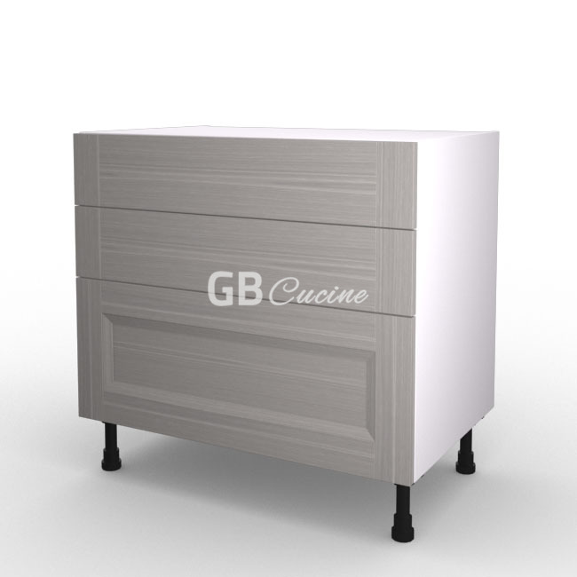 Meuble Bas, plaque de cuisson,  2 tiroirs 1 coffre