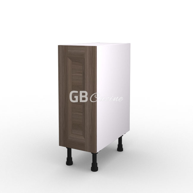 Meuble Bas,  1 porte charnières à droite, 1 étagère