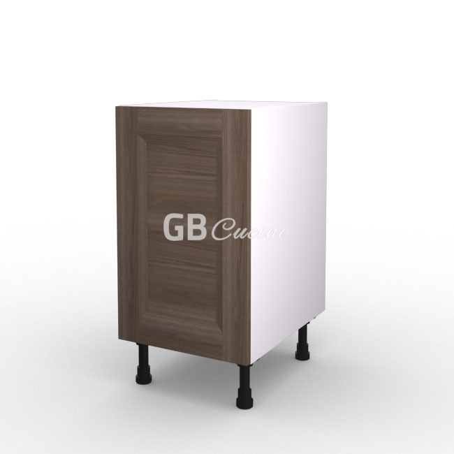 Meuble Bas,  1 porte charnières à gauche, 1 étagère