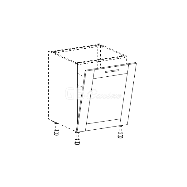   façade lave-vaisselle,  1 porte