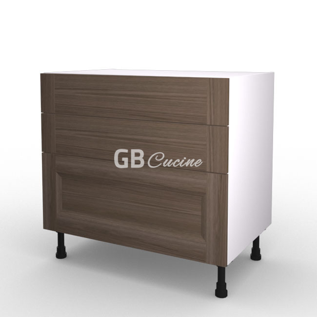 Meuble Bas, plaque de cuisson,  2 tiroirs 1 coffre
