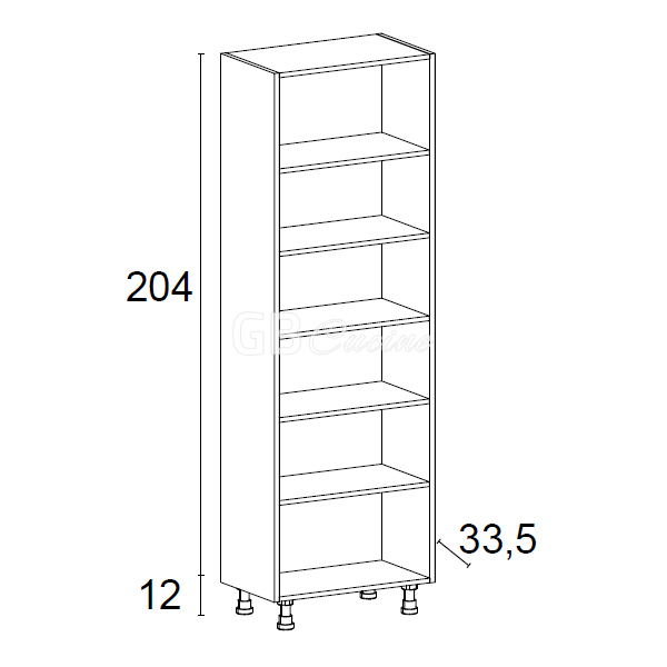 Meuble Colonne  ouverte, 5 étagères