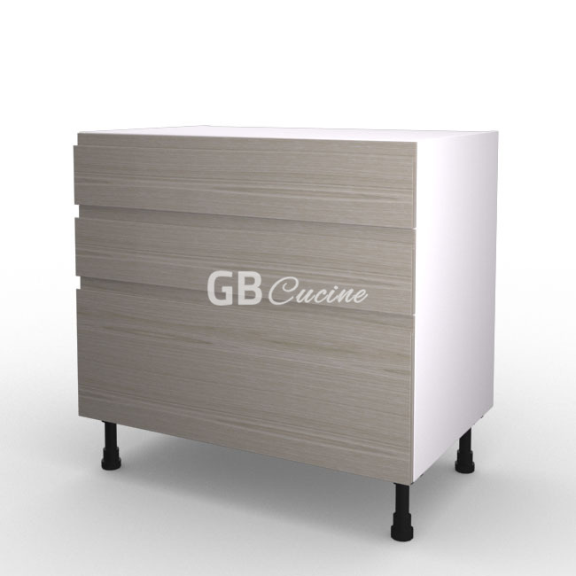 Meuble Bas, plaque de cuisson,  2 tiroirs 1 coffre