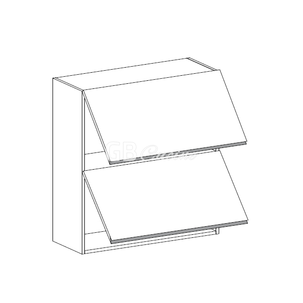 Meuble Haut,  2 portes à rabat