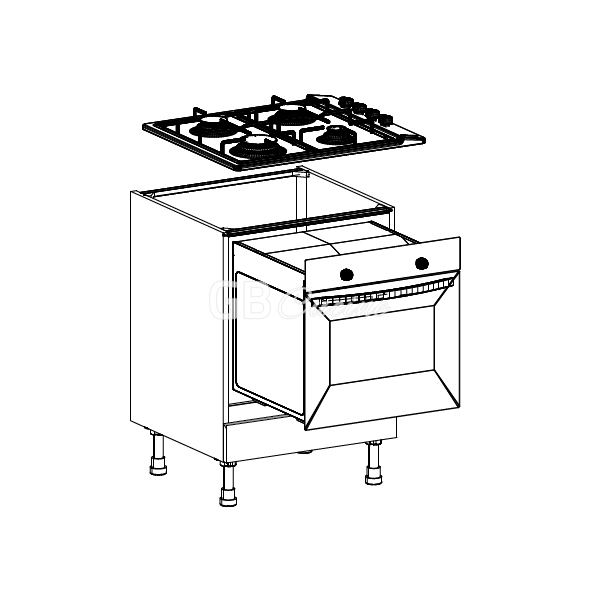 Meuble Bas  four cuisson four simple, 