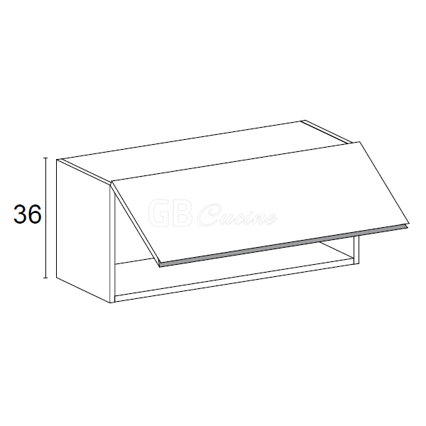Meuble Haut,  1 porte à rabat