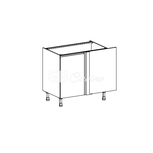 Meuble Bas angle droit,  magic corner,  1 porte de 45 
