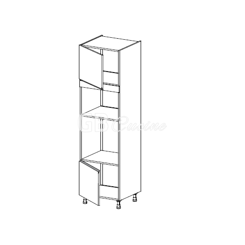 Meuble Colonne  four micro-onde,  2 portes charnières à gauche