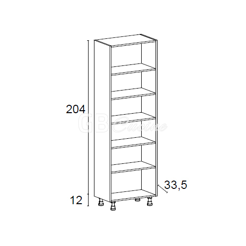 Meuble Colonne  ouverte, 5 étagères