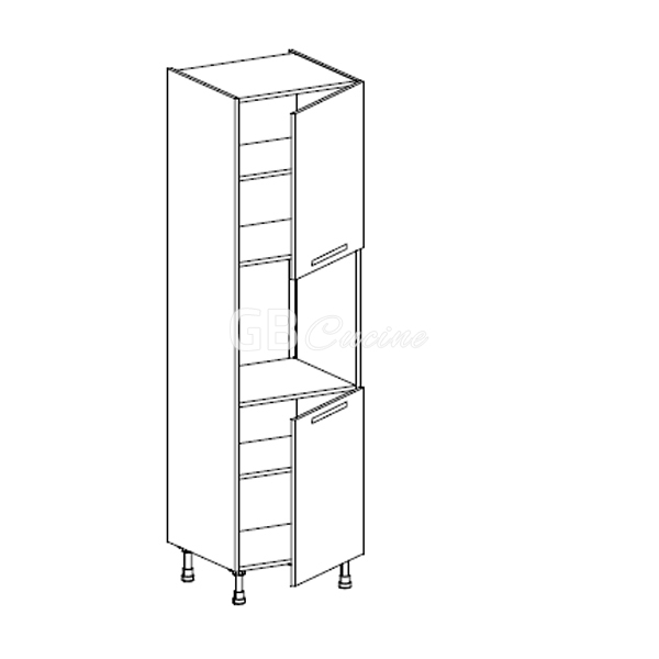 Meuble Colonne four simple,  2 portes charnières à droite, 2 étagères