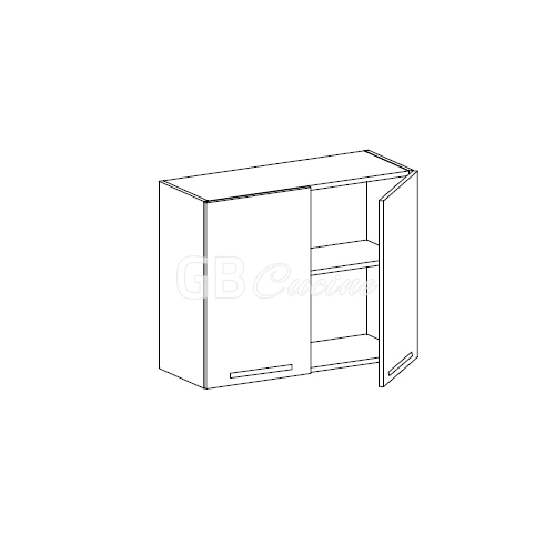 Meuble Haut,  2 portes, 1 étagère