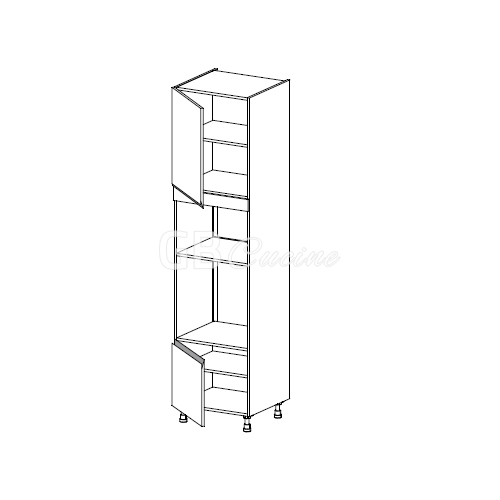 Meuble Colonne  four micro-onde,  2 portes charnières à gauche