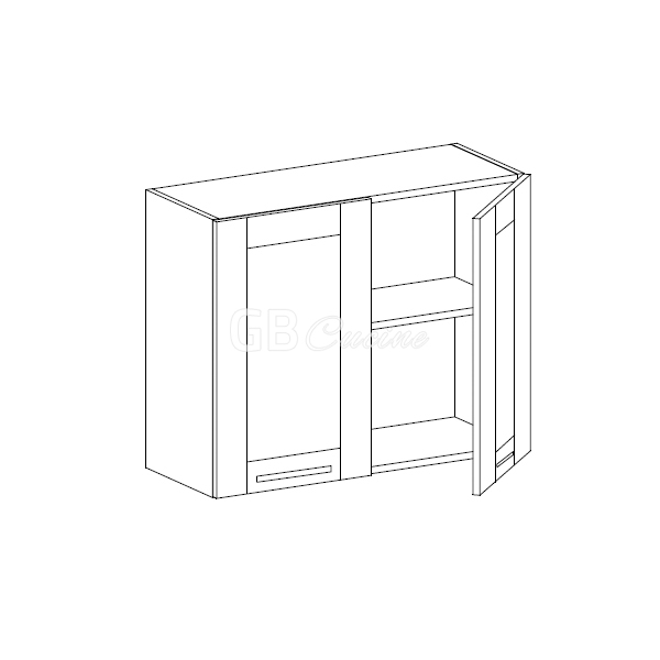 Meuble Haut,  2 portes, 1 étagère