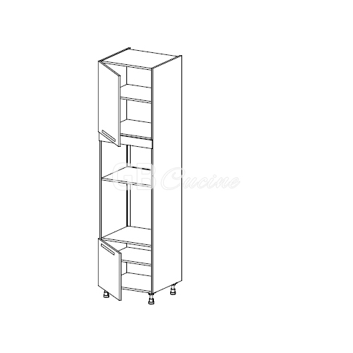 Meuble Colonne  four micro-onde,  2 portes charnières à gauche